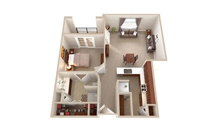 Independent Living Jasper One Bed One Bath Seven Hundred Ninety Three Square Feet